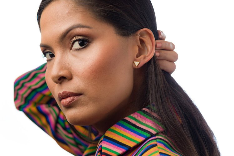 Gemstoned: The Cold Gold Geo Studs in a Kaleidoscope of Crystal Colors