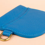 leather wallet small simple handmade leather wallet card case gold hardware cold gold squeeze clasp