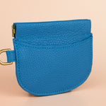 minimalistic slim leather handmade card holder wristlet wallet with gold hardware by cold gold