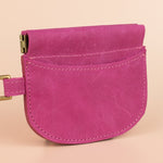 small handmade leather wristlet wallet card case with gold hardware by cold gold