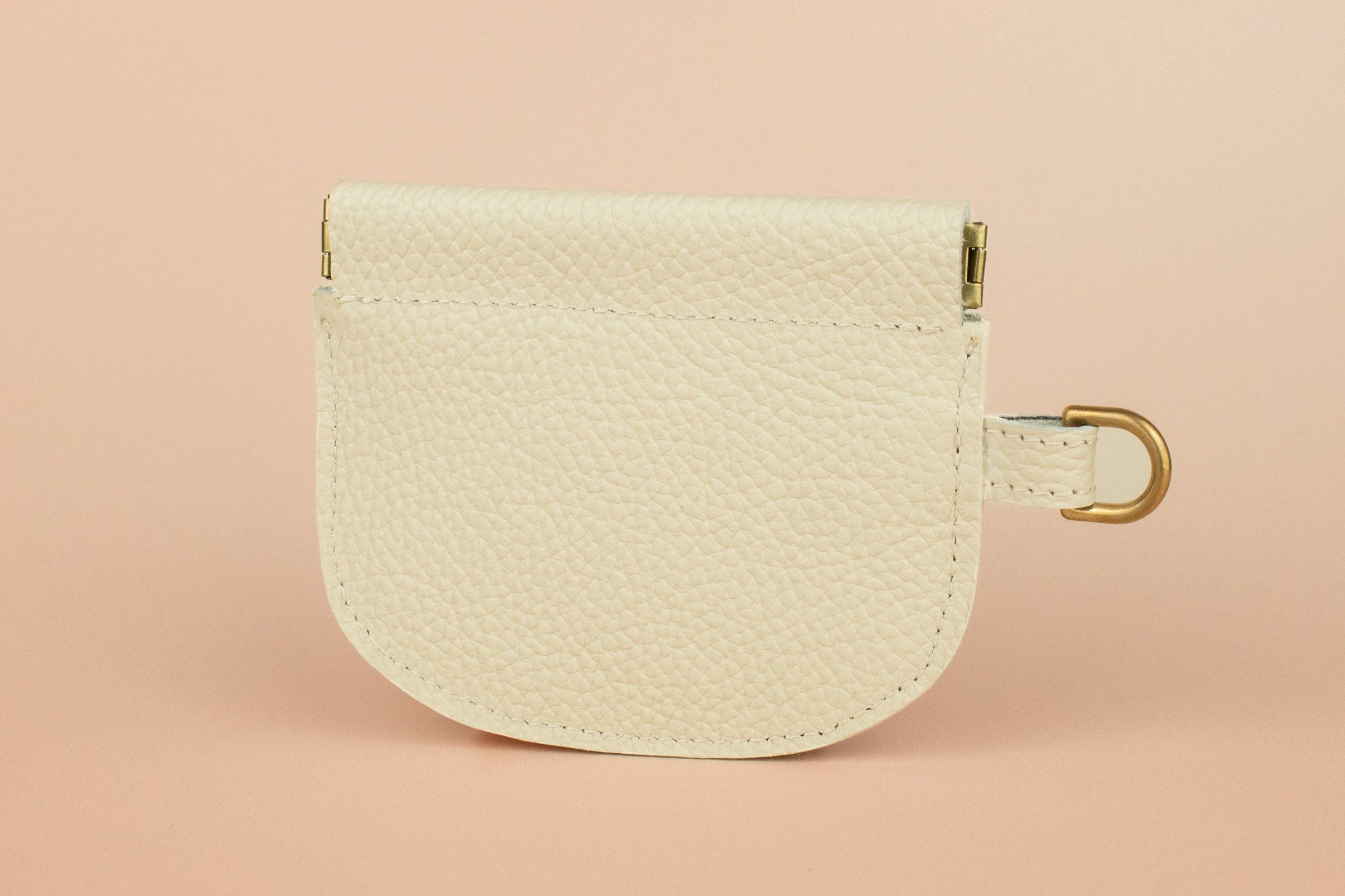 slim minimal meringue leather card case pouch or coin purse