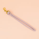 loop wristlet keychain in lilac leather