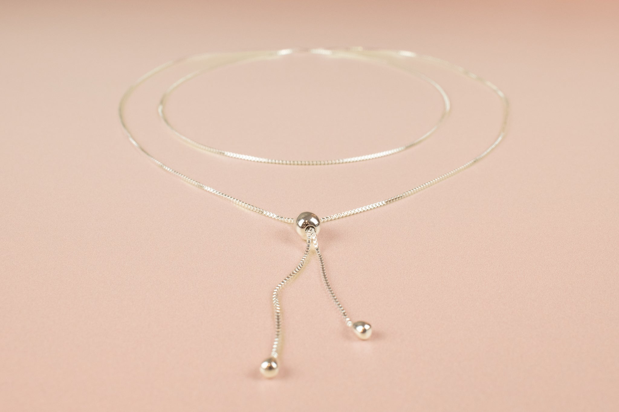 delicate layering necklaces in sterling silver
