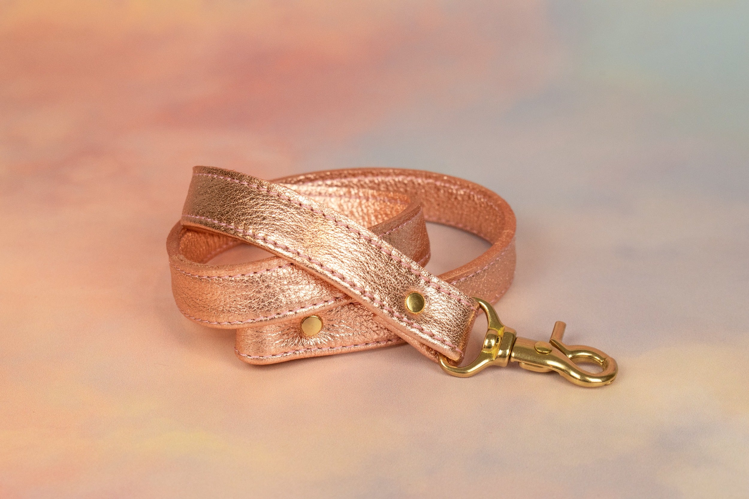matching rose gold adjustable strap for handbag