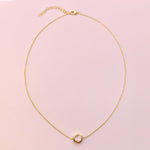 rose quartz hexagon necklace geometric jewelry polymer clay jewelry rose quartz necklace short