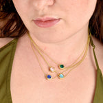 set of layered necklaces in 14k gold chain simple gold necklace with minimal style