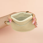 squeeze closure card case, safe travel leather wallet