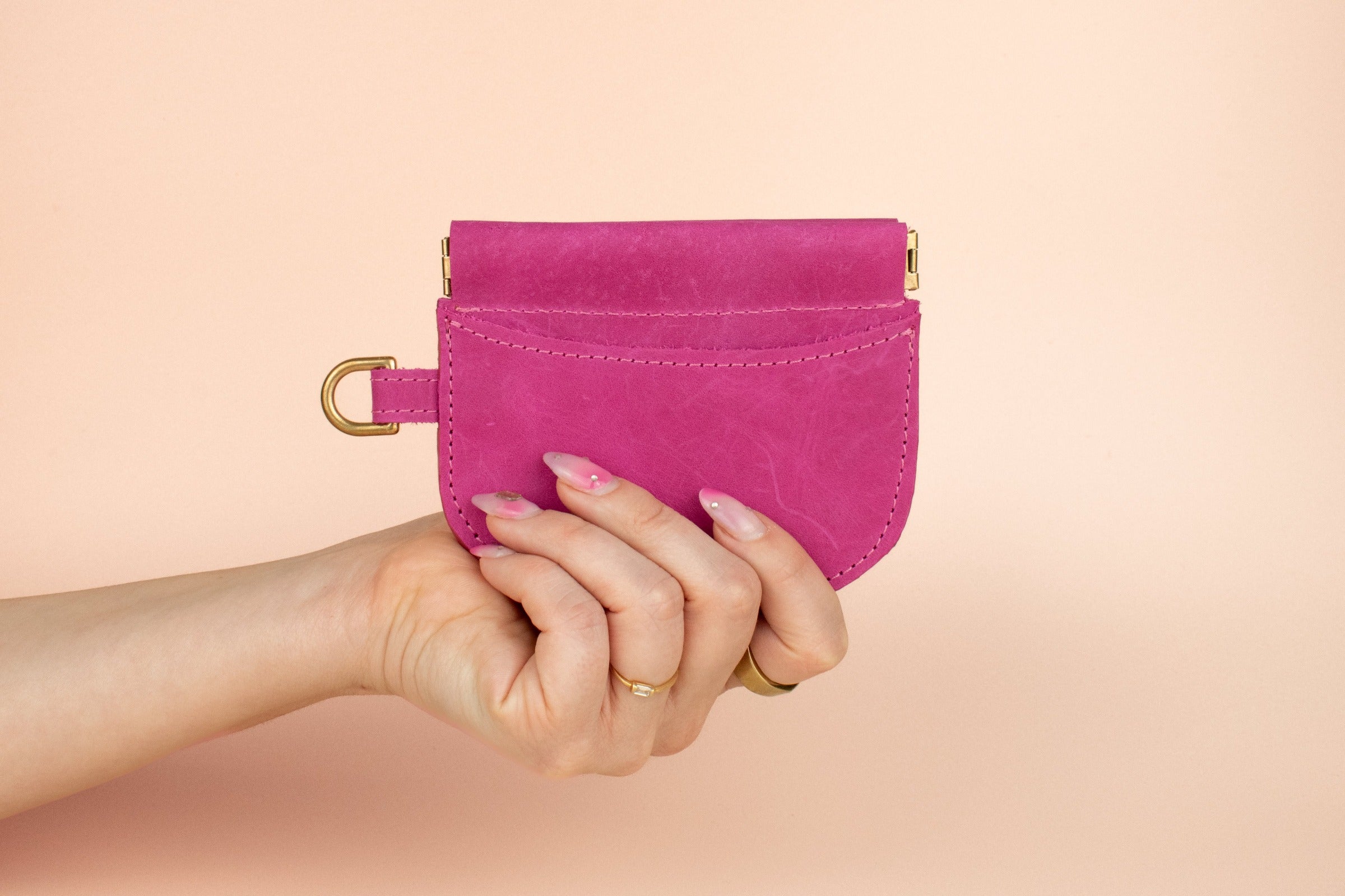 squeeze closure wallet card pocket leather card case small card slots safe wallet travel wallet leather colorful