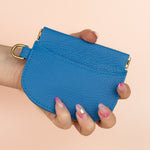 small modern leather card case wallet safe for travel gifts for her