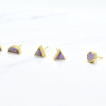 NEW amethyst studs all