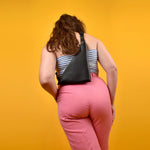 black leather sling bag simple crossbody for music festival black leather aesthetic zipper pouch wristlet clutch perfect gift for girlfriend bachelorette party favor