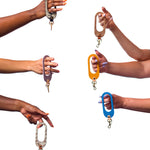 multi color leather keyhole keychain wristlets modern cutout leather keychains (Copy)