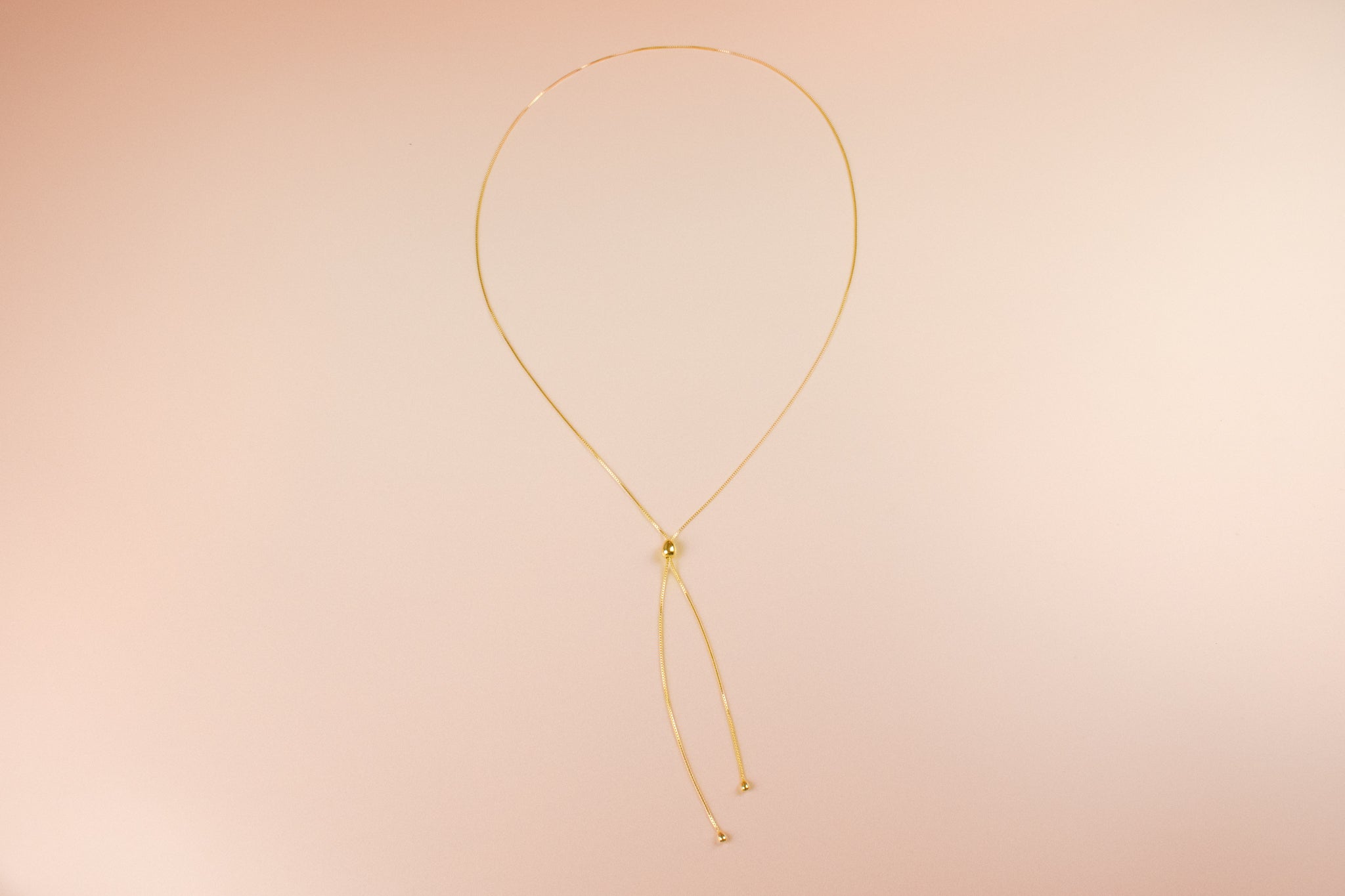 adjustable gold y chain lariat necklace