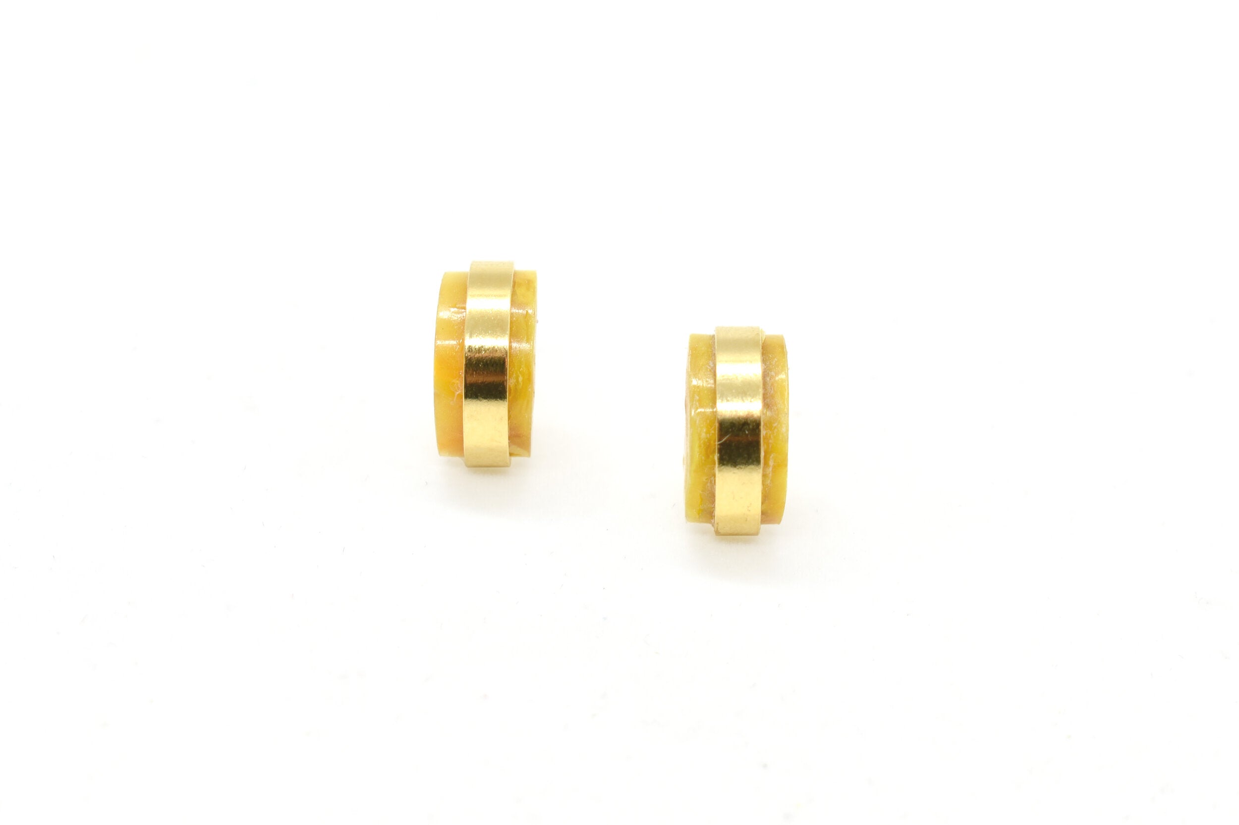 marbled golden marigold earrings Studio 54 earrings birth stone present gemstone jewelry