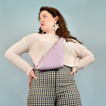 chic lavender leather sling bag purse great for gifts